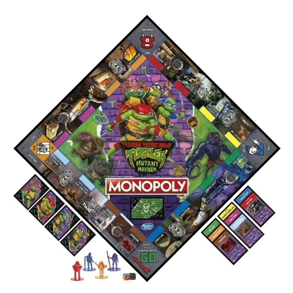 NEW Monopoly TMNT Teenage Mutant Ninja Turtles Mutant Mayhem Edition Board Game